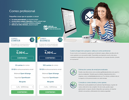 Página web a medida